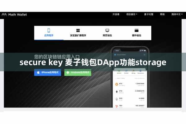 secure key 麦子钱包DApp功能storage