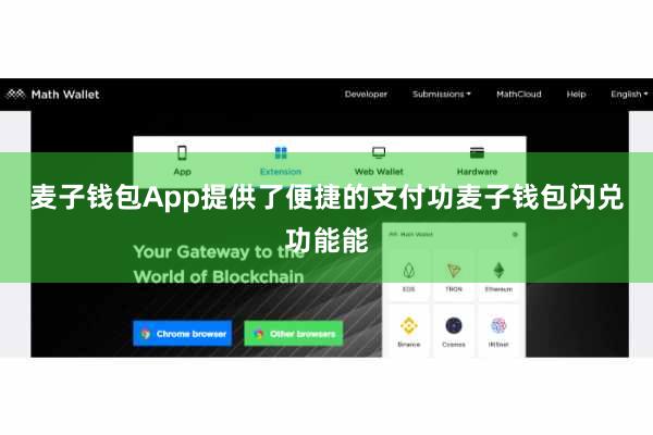 麦子钱包App提供了便捷的支付功麦子钱包闪兑功能能