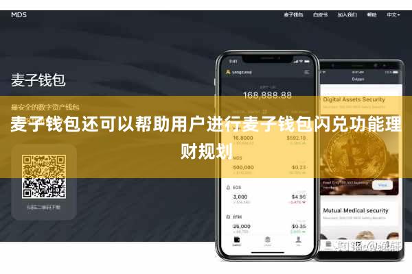 麦子钱包还可以帮助用户进行麦子钱包闪兑功能理财规划