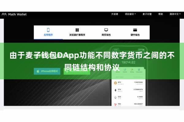 由于麦子钱包DApp功能不同数字货币之间的不同链结构和协议